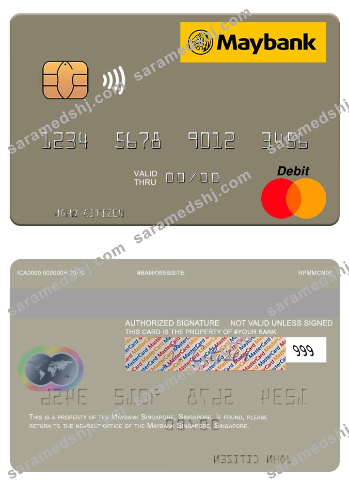 Singapore Maybank Singapore mastercard